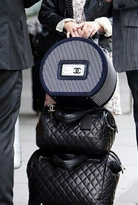 chanel luggage set replica|Chanel rolling luggage.